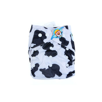 婴秀pororo 可洗布尿裤 可调大小婴儿尿布兜 透气防漏 送2条隔尿垫 YX-BNK-003-A15