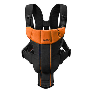 瑞典Babybjorn Active抱婴袋/婴儿背带/抱带/背带(3.5-12KG)运动系列 橙黑