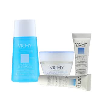 薇姿VICHY泉之净滢润爽肤水夏日补水四件套（爽肤水+焕白精华+矿物保湿霜+锁水乳液）夏日美妆风暴