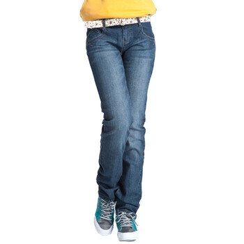 【森马semir】女款时尚直筒牛仔裤长裤011150002 牛仔深蓝 29