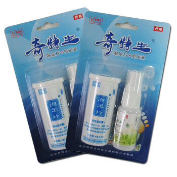 奇特生泡足片 6g*6片+送16ml喷足液（两盒）