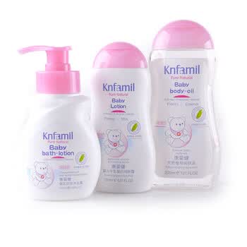 康婴健 母婴用品 植物润肤油200ml kyj004 牛乳蛋白润肤露120ml kyj009 防疹沐浴露150ml kyj022