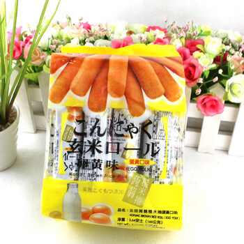北田 蒟蒻糙米卷蛋黄 160g*2袋 卵黄味