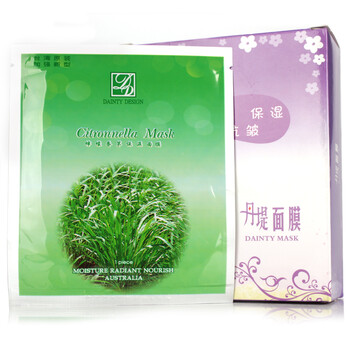 台湾原装丹堤DAINTY柠檬香茅保湿面膜15片装（美白 保湿 紧致）