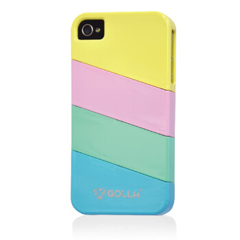 GOLLA 哆啦狗Phone 4 iPhone 4S手机保护套 炫色系列 浅粉