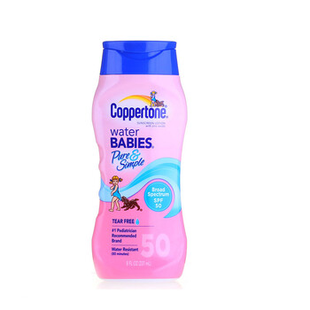 水宝宝Coppertone水嫩防晒乳无泪配方SPF50儿237ML 新款无香型