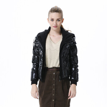 波司登羽绒服 女蕾丝亮面毛帽款 BR2202 1191(暗蓝色) 190/108A(XXXXL)