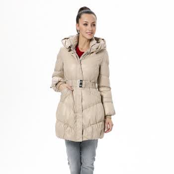 羽绒服 女连帽时尚修身款 BR2278 980(闪光米) 185/104A(XXXL)
