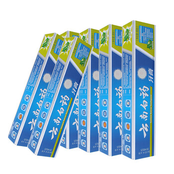云南白药牙膏（薄荷清爽型）65g 6支装 抑制牙龈出血 牙龈肿痛 修复口腔溃疡