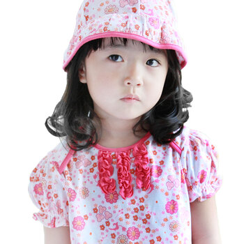 李宁母婴新款纯棉T恤+七分裤套装T-12JD 向阳花 110cm(4岁)