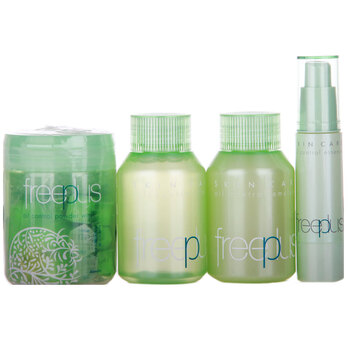 芙丽芳丝freeplus控油调护四件套(洁面粉32个+化妆水130ml+乳液130ml+控油调护精华液20g)