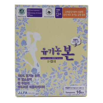 本恩Bon 纯棉日常型卫生棉条（附导管）16支