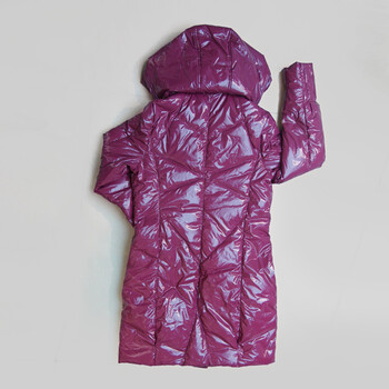 年中大促 爱美斯正品羽绒服女中长款 修身韩版 特价清仓 枚红色 (XL)170/92A