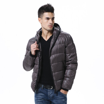 波司登 羽绒服 男连帽单拉链休闲短款 SR2201A 1101(灰色) 195/108A(XXXL)