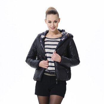 波司登羽绒服 女连帽时尚休闲款 BR2218 1375/1140(闪光绿/变幻紫) 180/100A(XXL)