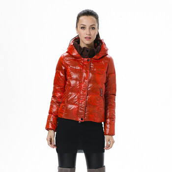 波司登羽绒服 女针织领时尚款面包 BR2214 1400/1348(阳橙色/艺术橙) 180/100A(XXL)