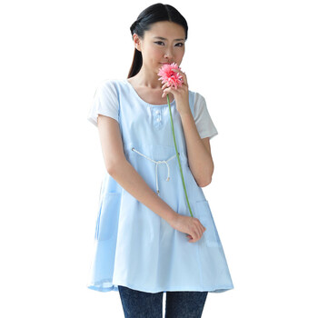 宜巢双层银纤维防辐射服孕妇装裙衫 WY5063 蓝色