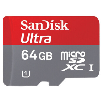 闪迪（SanDisk）Ultra至尊高速Micro-SDXC移动存储卡 64GB-Class10-UHS1-30MB/s （TF卡）新品中文包装