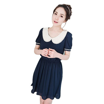 FeelNet大码女装 简单气质打底修身大码连衣裙