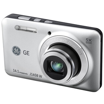 通用（GE） J1458W 数码相机 银色（1414万像素 5倍光变 2.7英寸液晶屏）