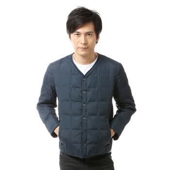 雅鹿 男 羽绒长袖内恤 羽绒服 ^@^LD00010 灰蓝 190/4L