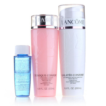 兰蔻柔和洁面三件套（干性卸妆乳200ml+柔肤水200ml+BI-FACIL卸妆液50ml