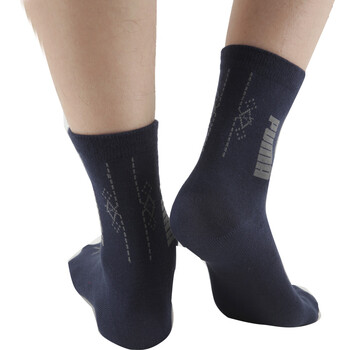 PUMA 彪马 男士提花休闲 商务短袜子P1157030 靛蓝-铁灰 25-27cm