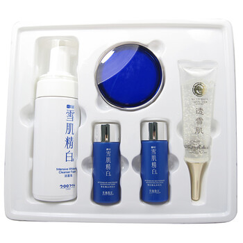 美颜教室雪肌精白尊贵礼盒（洁面泡150ml+养肌水30ml+养肌乳30ml+幼白霜50g+眼膜35ml)