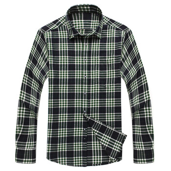 简杰克JEANJACK品质男装2012秋季新款格子衬衫 男22CSD725 青绿黑 XXL