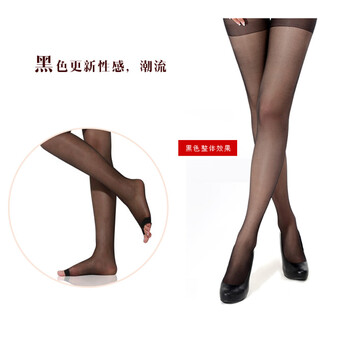 领劵满200减60 梦娜新品 露趾加档连裤袜 女袜丝袜连裤袜 夏 女式 69元4双 黑色 均码