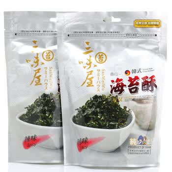中国台湾三味屋辣味海苔酥50g*2袋