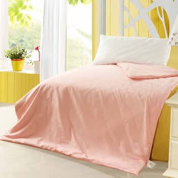 思侬 蚕丝被 1.5米双人床品 春秋被 特价 粉色 200X230cm