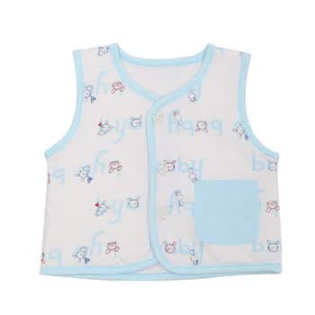 婴童服装 春季新品 宝宝保暖家居外出服背心马夹7126安婴保 浅红色 24M 90cm