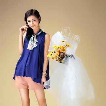 伊甸基因 2012夏季新品复古搭配套装 紫色 M