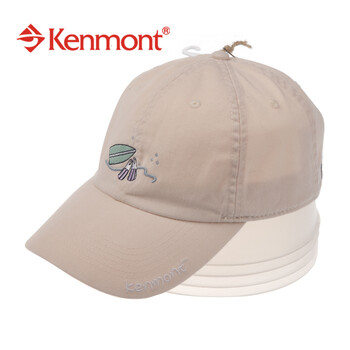 kenmont凯蒙特帽子春夏户外防晒遮阳男女棒球帽子KM-0229 白色