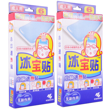 上海小林 小林退热贴(冰宝贴)6片*2盒 成人