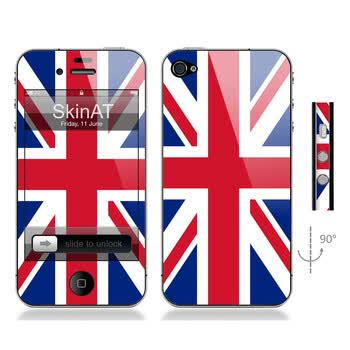 SkinAT iPhone4/4s手机正背面贴膜 英国旗 英国国旗 iphone 4