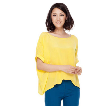 麦考林Jeans 热力情人热卖绚丽纯色衬衫 多色可选 F127302 黄色14 XL