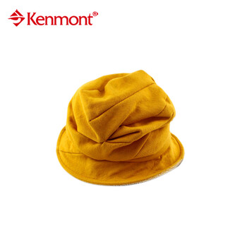 Kenmont凯蒙特帽子春夏户外防晒女士遮阳帽子KM-0300 黄色