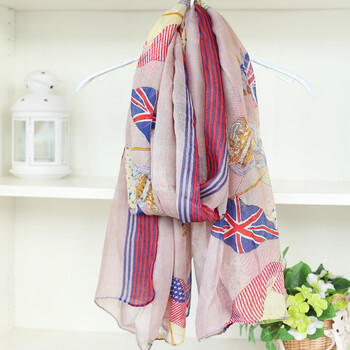 旺角16号 秋冬女士加大披肩 巴厘纱围巾 海盗鬼