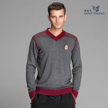 喜鸟运动系列羊毛衫 经典英伦风潮<em>男士毛衣</em> 年