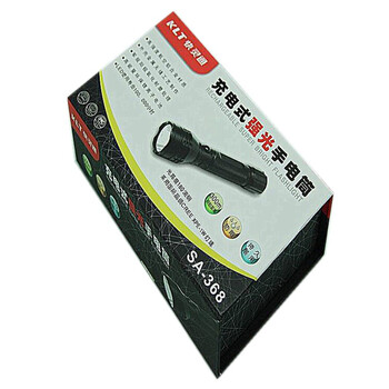 KLT快灵通 SA-368 LED铝合金 冲电式强光电筒 军工级 防水防雨 手感好