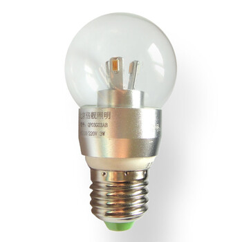 
                                        倍靓照明 LED全新技术360度仿白炽灯泡 E27 3W QP03G03AB 暖黄 磨砂罩                
