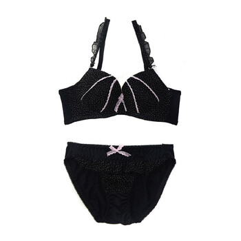 帕莉秀 雪纺<em>文胸</em> 蕾丝肩带 聚拢<em>胸罩</em> 可爱学生内