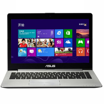��˶��ASUS��VivoBook S400E3517CA 14Ӣ�紥�س�������i7-3517U 4G 500G+24G��̬Ӳ�� Win8 ��ʿ�ڣ�