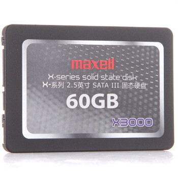 麦克赛尔(maxell) X3000系列 60G 2.5英寸 SATA-3固态硬盘（MX-SSD-X3000-60GB）