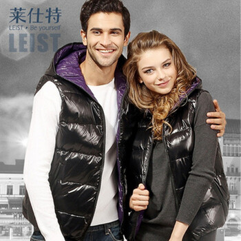 莱仕特 韩版<em>羽绒</em>服亮面情侣<em>羽绒马甲</em> 男女皆可