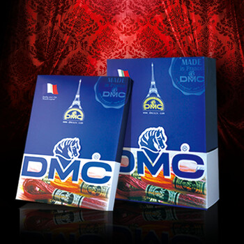 
                                        DMC十字绣菊酒延年非印花 白布 14CT2股                
