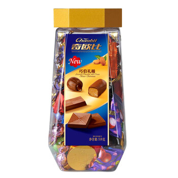 徐福记奇欧比+巧伯礼糖桶(牛奶巧克力)518g