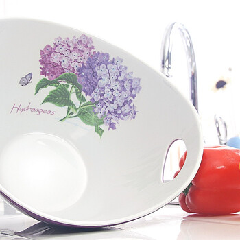 希尔SHALL 紫阳花系列密胺9英寸元宝果碗 SLD65809